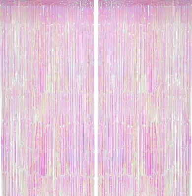 Produktbild von 2x Lametta Vorhang - Einhorn - 91x244 cm