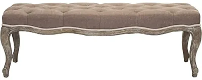 Immagine prodotto di Pouf imbottito Safavieh, color marrone, dimensioni 45 x 135 x 45