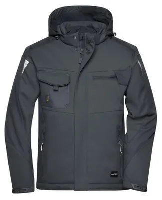 Image de James and Nicholson - Veste softshell « Craftsmen » pour hommes/femmes Unisexe LT5645 (4XL) (Noir)