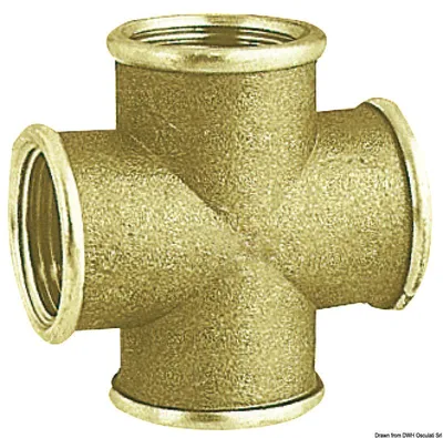 Produktbild von Mosichżna przegub krzyżowy weiblich 1"1/4 Osculati 17.231.04