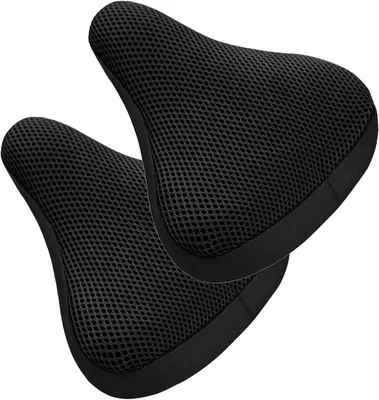 Imagen del producto de Fundas para sillín de bicicleta, transpirables, suaves, 2 unidades, color , para bicicleta de montaña y bicicleta urbana