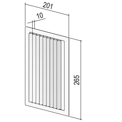 Produktbild von berbel Luftleitgitter BIH 2er Set 2000493