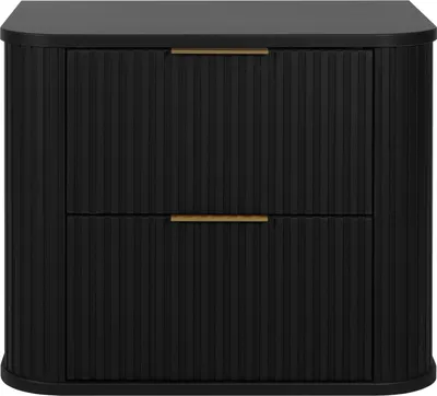 Immagine prodotto di Mobile da bagno, nero + maniglia dorata, 41,5 x 60,4 x 51,7 cm