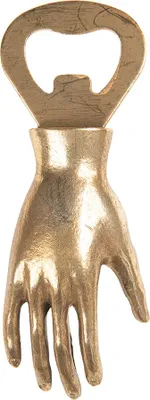 Immagine prodotto di Clayre & Eef Apribottiglie a mano 11x2x4 cm Metallo dorato