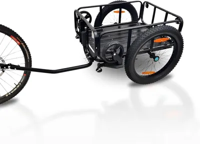 Produktbild von Fahrradwagen und Handwagen 2-in-1 - 100 Liter - Aluminium - Max. 60 kg
