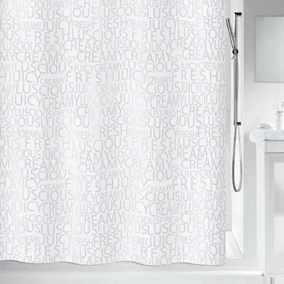 Produktbild von Spirella 7610583162762, Abbildung, Ring, Polyester, Grau, Weiß, 30 °C, 1800 mm