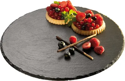 Produktbild von APS Servierplatte schwarz 32,0 x 32,0 cm