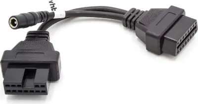 Produktbild von vhbw OBD Adapter 12Pin-OBD1 auf OBD2 kompatibel mit Hyundai, Mitsubishi - 20 cm