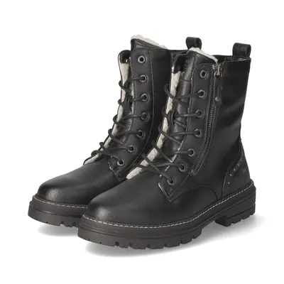 Produktbild von Mustang  Damenschuhe Stiefel Schnürer Schwarz Freizeit, Schuhgröße:38 EU
