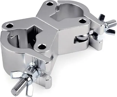Produktbild von Riggatec Doppelschelle - Swivel Coupler breit silber bis 750 kg MKII (48-51mm)