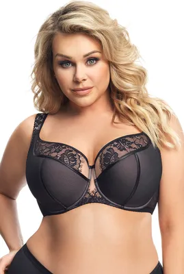 Obrázek produktu pro Gorsenia K647 Alicante black 90I Polovyztužená podprsenka