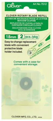 Produktbild von Clover Rollschneider Ersatzklinge 18mm, 2 Stück