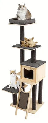 Produktbild von Kratzbaum – Katzenbaum – Kratzmöbel – Katzhaus – Kratzbaum – 175 cm hoch