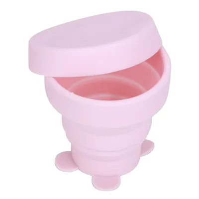 Imagen del producto de Vaso plegable, vaso plegable, vaso de silicona plegable, vaso plegable para exteriores, vaso de agua retráctil