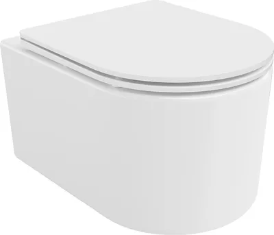 Zdjęcie produktu dla Mexen Sofia miska wc Rimless Tornado z deską wolnoopadającą slim, duroplast, biała połysk - 30540300T