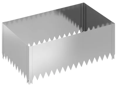 Produktbild von Raseneinfassung 100 x 60 x 35 cm Stahl Silber