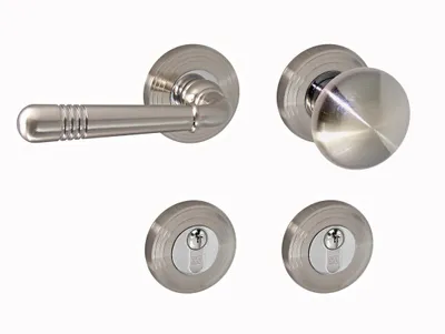 Produktbild von Türbeschlag 1661 Helena R WE-Links Nickelmatt Türdrücker Türklinke