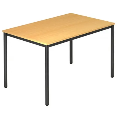 Produktbild von DORAN DR12 D - Buche 120 x 80 mit Rund-Rohr/Schwarz