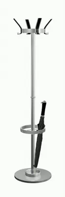 Produktbild von Garderobe New Public 12 Haken alusilber/schwarz