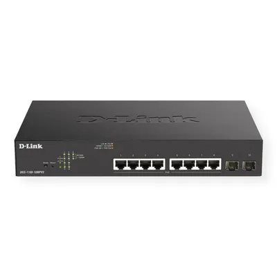 Produktbild von D-Link DGS-1100-10MPV2 10-Port PoE+ Gigabit Smart Switch 130W