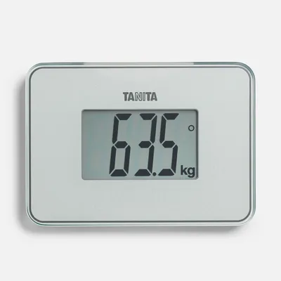 Obrázek produktu pro Digitální osobní váha TANITA HD-386 – ultrakompaktní cestovní váha s nosností 150 kg a velkým displejem – přesná skleněná váha pro domácnost i na cesty