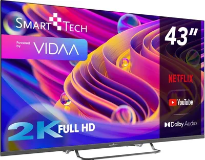 Immagine prodotto di Smart Tech 43FV02V TV 109,2 cm (43pollici) 4K Ultra HD Smart TV Wi-Fi Grigio 230 cd/m²