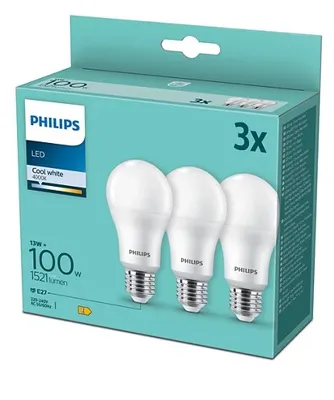 Produktbild von Philips 8718699775544, 10 W, 75 W, E27, 1055 lm, 15000 h, Warmweiß