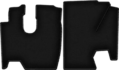 Immagine prodotto di Tappetini in velluto per Mercedes Atego 1 (1995-2005, camion) neri, set 2 pz, con fissaggi