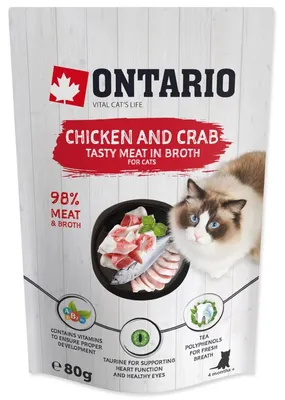 Imagen del producto de Kapsička Ontario: pollo y cangrejo en caldo, 80g
