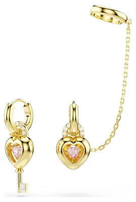 Produktbild von Swarovski Ohrringe Damen Idyllia Herz Schlüssel Rosa 5737294
