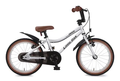 Produktbild von Little-Dax "AERON" 18" Kinderfahrrad-Bachtenkirch „silber“ Vollausstattung