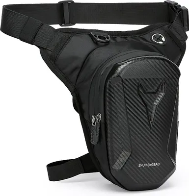 Produktbild von Bauchtasche Motorrad 2-in-1 Hüfttasche & Beintasche, wasserdicht, verstellbar, für Sport, Laufen, Radfahren