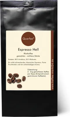 Produktbild von Espresso hell - Ganze Bohne, 500 g