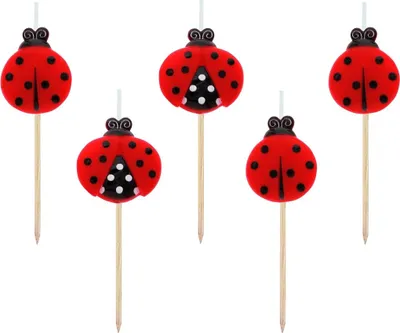 Image de Bougies coccinelles 5pcs