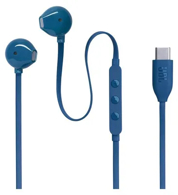 Zdjęcie produktu dla JBL Tune 305C, Przewodowa, 20 - 40000 Hz, Połączenia/muzyka, 15,3 g, Zestaw słuchawkowy, Niebieski