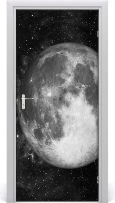 Produktbild von Tulup Türaufkleber 95x205 cm Dekorative Aufkleber Selbstklebend Wasserdichte Tapete Abnehmbar Schlafzimmer Wohnzimmer Wohnkultur - Mond