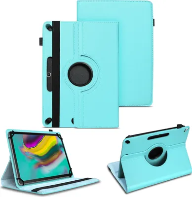 Produktbild von Tasche für Samsung Galaxy Tab S5e Hülle Tablet Schutzhülle Cover Case DrehbarFarben:Türkis