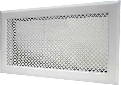 Produktbild von Kaminrost mit Vorrahmen 345 x 195 mm Farbe weiß