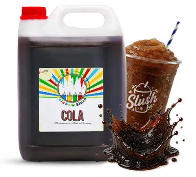 Produktbild von Rainbow Slush Sirup Cola 5 Liter 1:5 AZO frei ohne Glyzerin Konzentrat