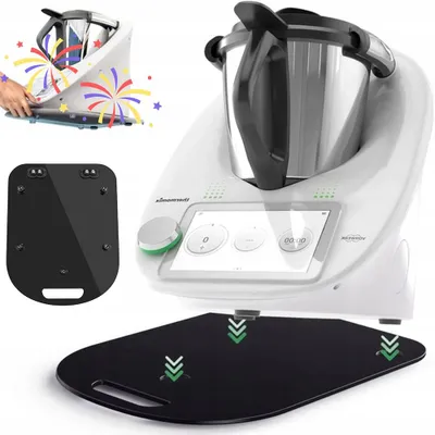 Produktbild von Gleitbrett für Thermomix TM5 TM6 mit Griff Gleitbrett Zubehör HochwertigeGleiter