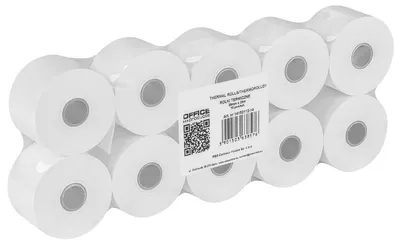 Image de Fournitures de bureau : Rouleaux de caisse / Rouleaux thermiques - 10 rouleaux - 28 mm x 25 m - Blanc/Thermique
