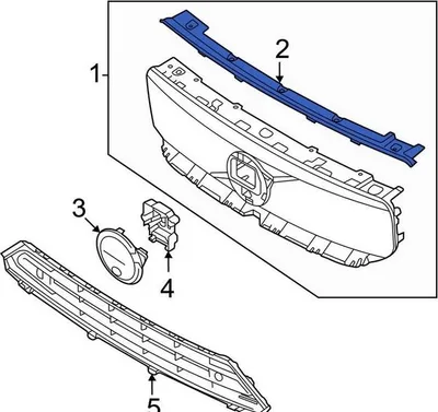 Produktbild von VOLVO C40 Kühlergrill Dichtung Kühlergrill OE 32337614