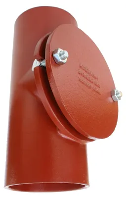 Produktbild von PREIS SML Reinigungsrohr rund DN100, muffenlos, gusseisernes Abflussformstück, fremdüberwacht, 1 Stk.