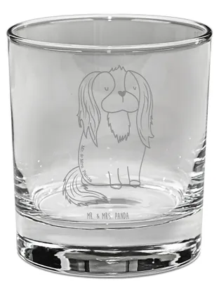 Produktbild von Mr. & Mrs. Panda Tumbler Hund Cavalier King Charles Spaniel - Transparent - Geschenk, Haustier, Whisky, Whiskeyglas, Cockerspaniel, Sprüche, Whiskyglas, Schlappohren