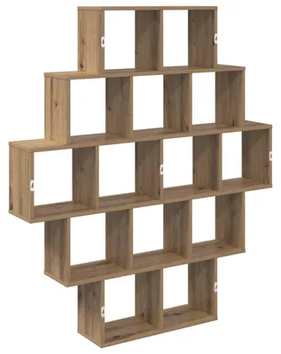 Produktbild von vidaXL Wandregal Artisan-Eiche 120 x 20 x 136 cm Holzwerkstoff