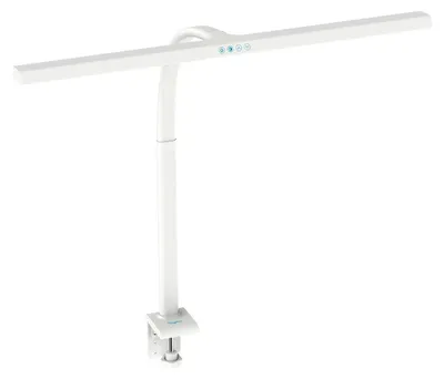 Zdjęcie produktu dla Digitus Lampa biurkowa LED – 80 cm, 2400 lm, 16 W, Biały, Biały, Aluminium, Plastik, Biurko, Nowoczesny, IP20, Niewymienialne źródło światła