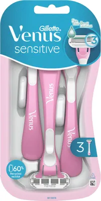 Produktbild von GILLETTE Venus Sensitive Smooth, Damen-Rasierer, 3 Stück