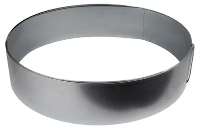 Produktbild von Jardinion 8m Rasenkanten, Pflanzring, Beeteinfassung aus Metall Höhe 15cm Silber, Umrandung Gartenbeet, Blumenbeet oder Kiesbeet