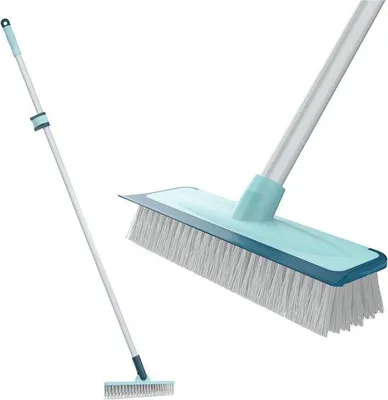 Produktbild von Famanu 2-in-1 Bodenreinigungsbürste mit Teleskopstiel - 145 cm
