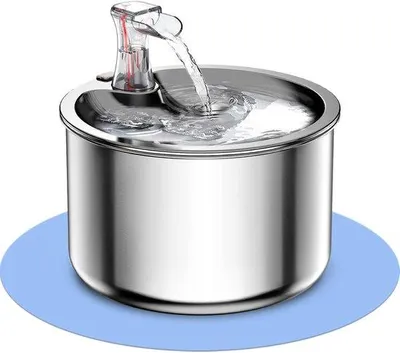 Obrázek produktu pro Automatický napáječ pro domácí mazlíčky, 2l zásobník na vodu, tichý provoz, nerezový napáječ pro domácí mazlíčky s plovákem pro regulaci hladiny vody, červený